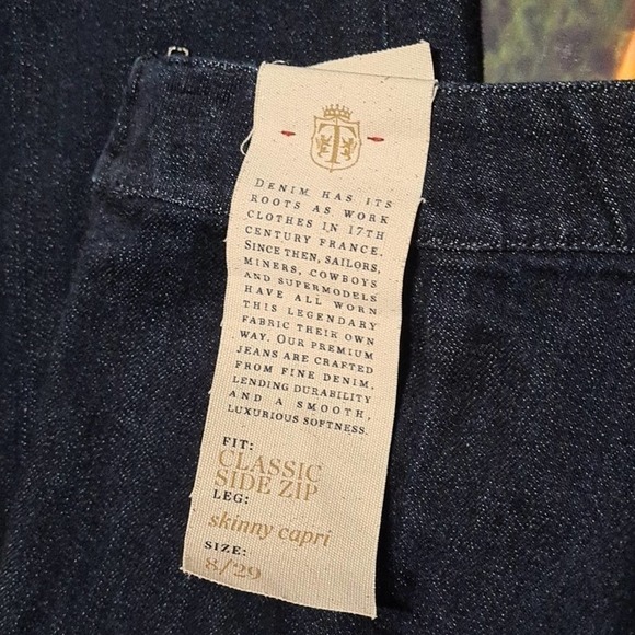 Talbots Skinny Capri Jeans‎ Size 8 NWT - Picture 4 of 8